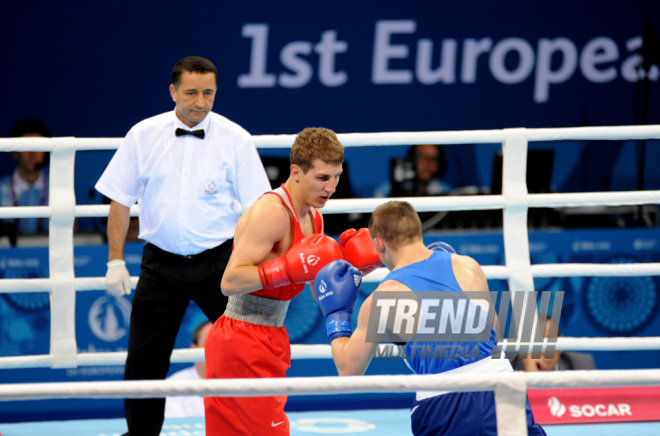 Bakı 2015: Kişilər arasında boks yarışının üçüncü gününə start verilib. Azərbaycan, 18 iyun 2015